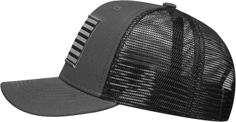 AURR American Flag Trucker Hat, Patriotic Baseball Cap for Men & Women, Breathable Mesh Adjustable Snapback, USA Flag Patch - Image 3